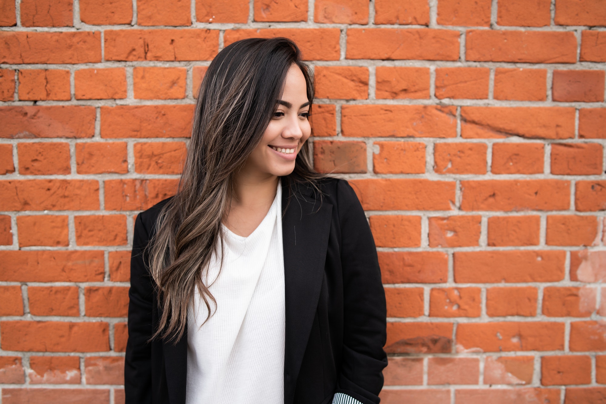 Portrait of young latin woman.